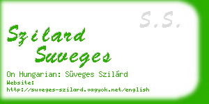 szilard suveges business card